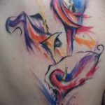 tatovering akvarel lilje - Fotoeksempel på tatoveringen 13072016 1