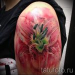 tatovering akvarel lilje - Fotoeksempel på tatoveringen 13072016 2