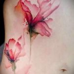 tatovering lilje akvarel - fotoeksempel på en tatovering fra 13072016 1