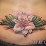 lily tatouage sur le bas du dos - eksempel foto du tatouage 13072016 2