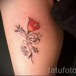 petit lys de tatouage - Fotoeksempel på tatouage 13072016 1