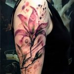 tatouage aquarelle lilje - Fotoeksempel du tatouage 13072016 3