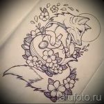 fox tatouage croquis à la main - voir fotók 2016.04.25. 3