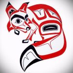 Fuchs Tätowierung auf der Hand skizziert-siehe Bilder 25.04-2.016 1-0