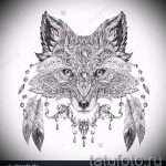 Fuchs Tätowierung auf der Hand skizziert - siehe Bilder 25.04-2.016 3