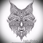 Fuchs Tätowierung auf der Hand skizziert - siehe Bilder 25.04-2.016 6