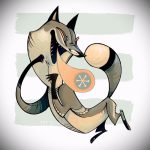 Fuchs Tattoo auf dem Bein Designs - siehe Bilder 25.04-2.016 3