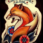 Fuchs Tattoo farbigen Skizzen - siehe Bilder 25.04-2.016 1