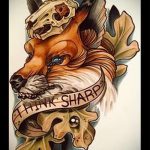 Fuchs Tattoo farbigen Skizzen - siehe Bilder 25.04-2.016 3