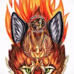 Fuchs Tattoo farbigen Skizzen - siehe Bilder 25.04-2.016 6