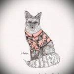 Schnauze Fuchs Tattoo Skizze - siehe Bilder 25.04-2.016 1