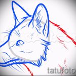 Schnauze Fuchs Tattoo Skizze - siehe Bilder 25.04-2.016 3