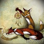 róka tetoválás vázlatok színe-lásd a képeket 2016-04-25 4