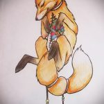 róka tetoválás vázlatok színes-lásd a képeket 2016.04.25 11