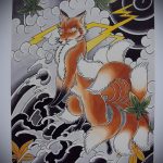 róka tetoválás vázlatok a karján-lásd a képeket 2016.04.25-től 19