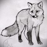 róka tetoválás vázlatok fekete-lásd a képeket 2016-04-25 1