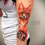 geometriai róka tetoválás - menő tetoválásfotó a 03052016 -ból 2