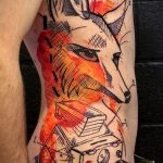 róka tetoválás az oldalán - menő tetoválásfotó a 03052016 -ból 3