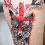 róka tetoválás a lábán - menő tetoválásfotó a 03052016 -ból 17