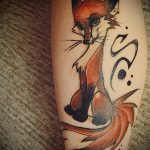 róka tetoválás a lábán - menő tetoválásfotó a 03052016 -ból 19