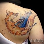 Róka tetoválás a hátán - menő tetoválásfotó a 03052016 -ból 3