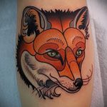 róka tetoválás old school - menő tetoválás fotó a 03052016 -ból 7