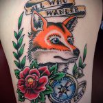 róka tetoválás old school - menő tetoválás fotó a 03052016 1