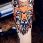 róka tetoválás a karján - menő tetoválásfotó a 03052016 -on 2
