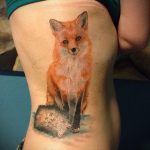 Fuchs Tätowierung auf der Seite - ein Foto auf einem kühlen Tätowierung 03052016 1