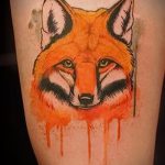 Fuchs -Tattoo auf der Hüfte - ein cooles Tattoo Foto auf 03052016 2