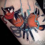 Tätowierung in Form eines Fuchses - Bild, um die Tätowierung des Schulraums von 03052016 2