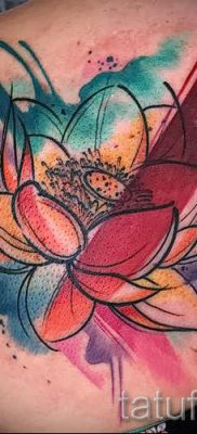 A lótusz tetoválás jelentése - fényképes példa 5