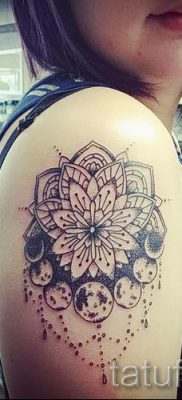 mandala lótusz tetoválás jelentése - fotó példa 2