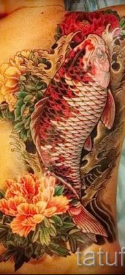 a hal és lótusz tetoválás jelentése - 2. fényképes példa