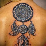 Álomfogó tetoválás a hátán - fényképes példa a 11122014 számra 2