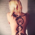álomfogó tetoválás a hátán - fotó példa 11122014 8. sz