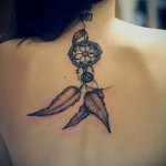 álomfogó tetoválás a hátán - fotó példa 11122014 11. sz