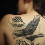 álomfogó tetoválás a hátán - fotó példa 11122014 14. sz