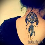 álomfogó tetoválás a nyakán - fotó példa 11122014 2. sz
