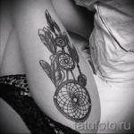 álomfogó tetoválás a combon - fotó példa 11122014 5. sz