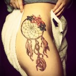 álomfogó tetoválás a lábán - fotó példa 11122014 1. sz