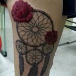 álomfogó tetoválás a lábán - fotó példa 11122014 2. sz