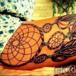 álomfogó tetoválás a lábán - fotó példa 11122014 13. sz