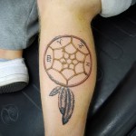 álomfogó tetoválás a lábán - fotó példa 11122014 27. szám