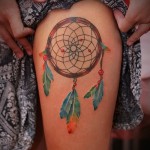 álomfogó tetoválás a lábán - fotó példa 11122014 29. szám