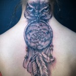álomfogó tetoválás egy bagoly - fotó példa 11122014 17. sz