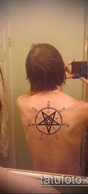 A tetováló mágikus szimbólumok jelentése - egy példa egy érdekes tetoválási tervre - 050