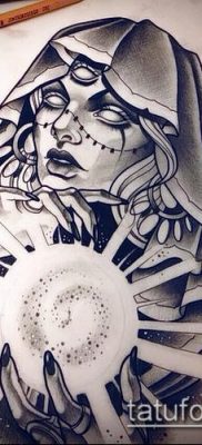 A tetováló mágikus szimbólumok jelentése - egy példa egy érdekes tetoválási tervre - 001