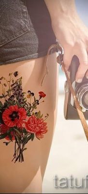 وشم الخشخاش على الساق - صورة لمقال حول معنى الوشم 5