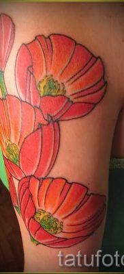 رسم الخشخاش للوشم - صورة لمقال حول معنى الوشم 1